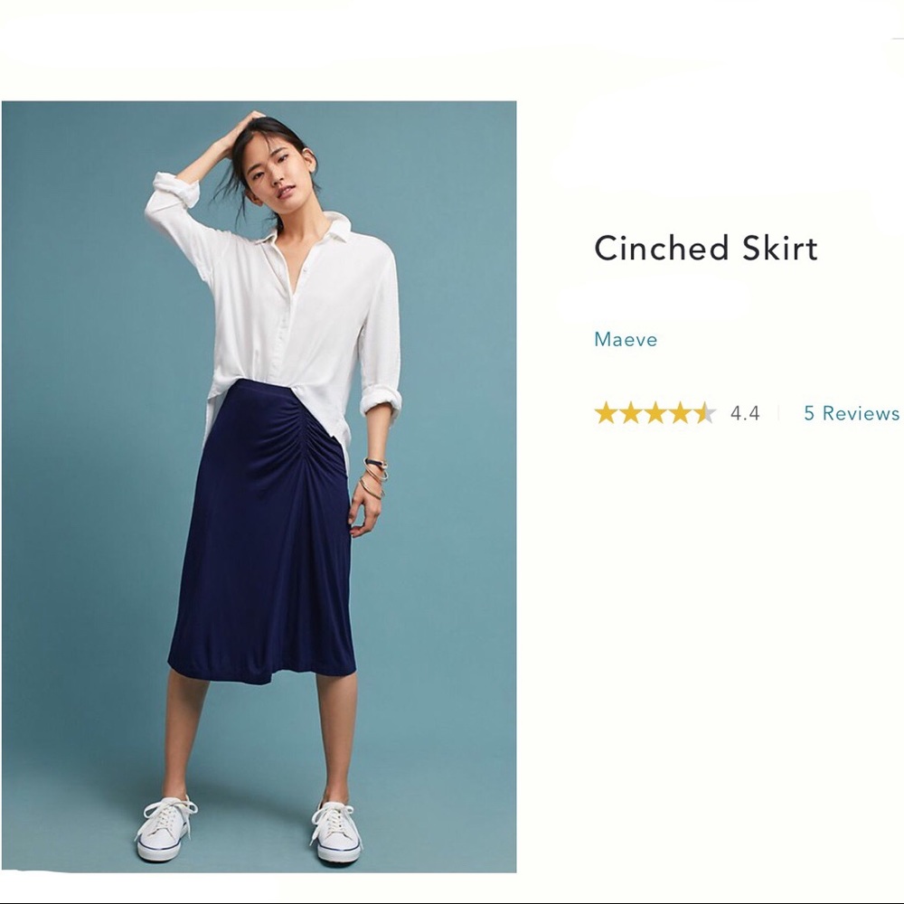 Maeve cinched skirt